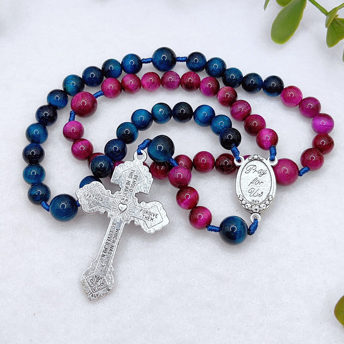 Chaplet of Divine Mercy Ocean of Mercy Tiger Eye Rosary