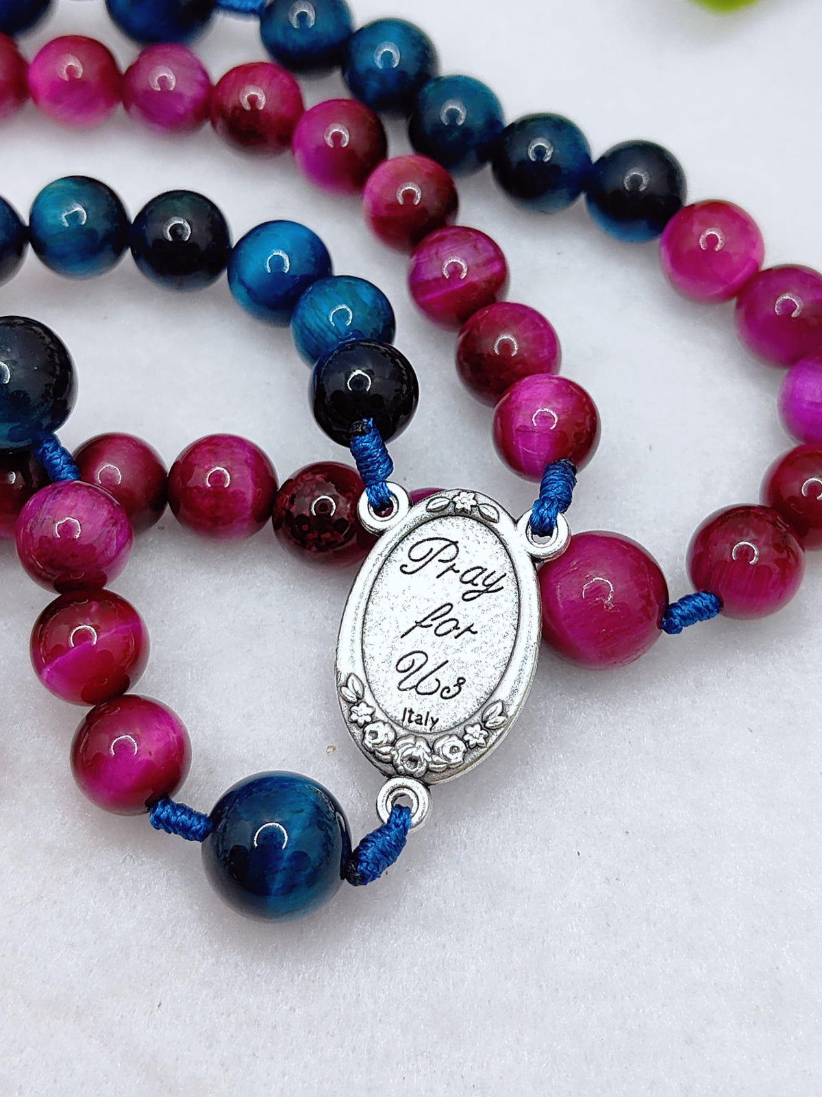 Chaplet of Divine Mercy Ocean of Mercy Tiger Eye Rosary