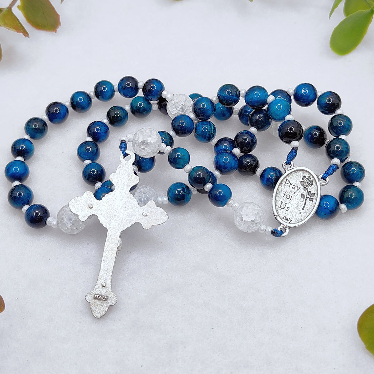 St Teresa of Calcutta Mission of Love Tiger Eye Rosary