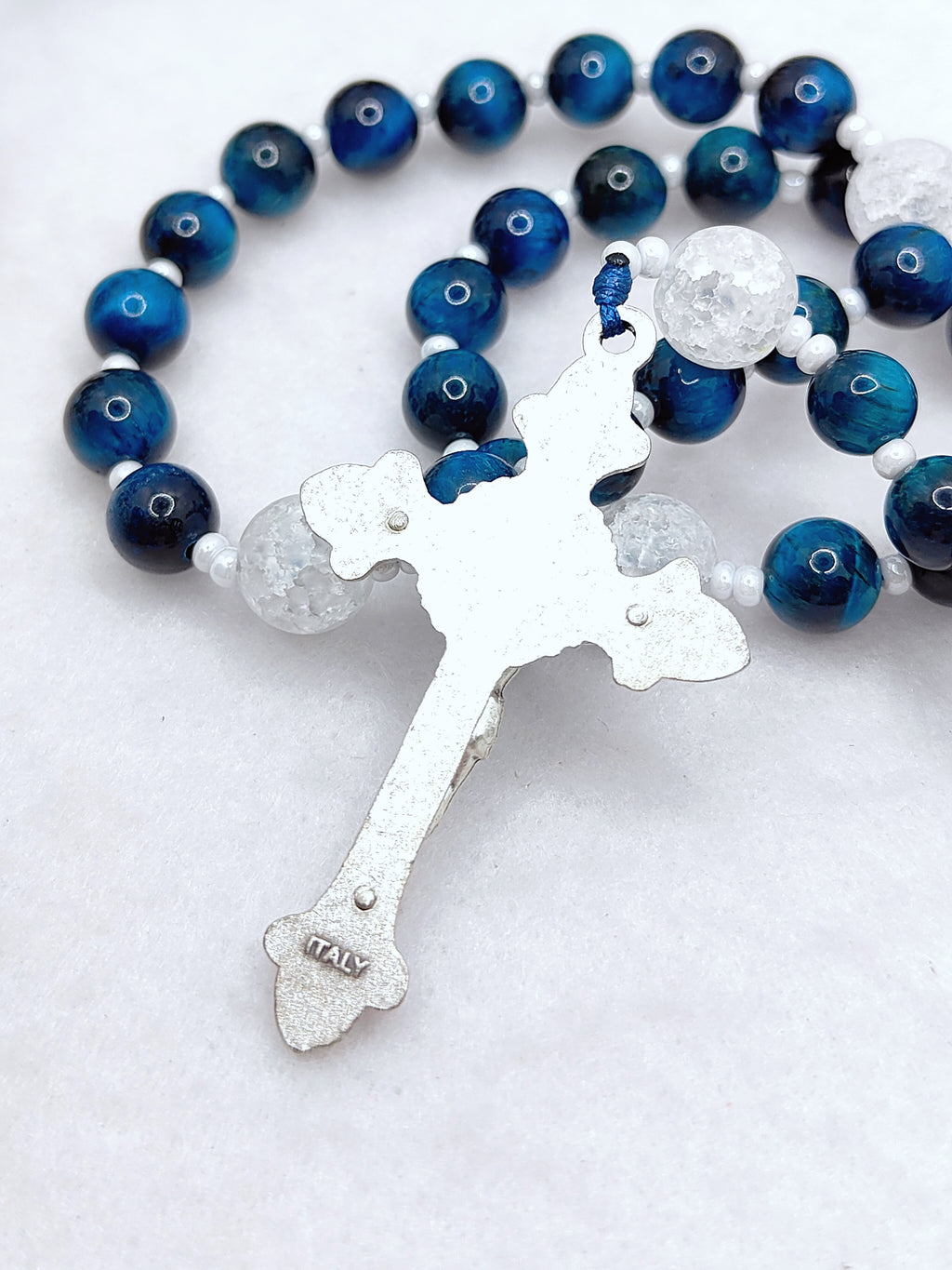 St Teresa of Calcutta Mission of Love Tiger Eye Rosary