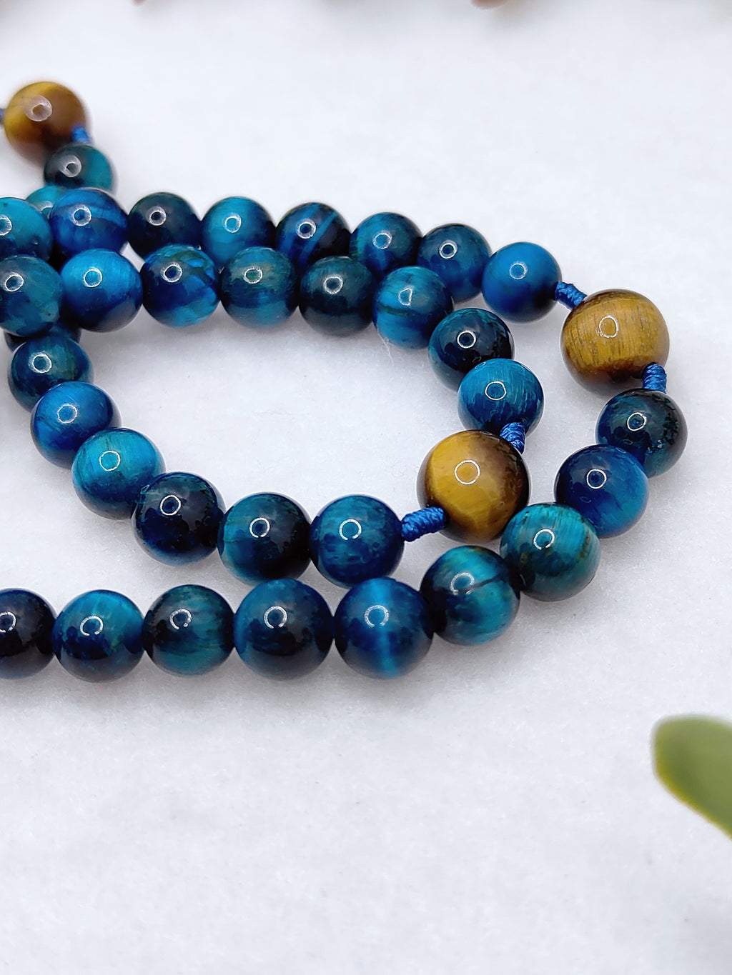 St Michael Heavenly Defense Tiger Eye Rosary