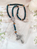 Strength & Faith Tiger Eye Rosary