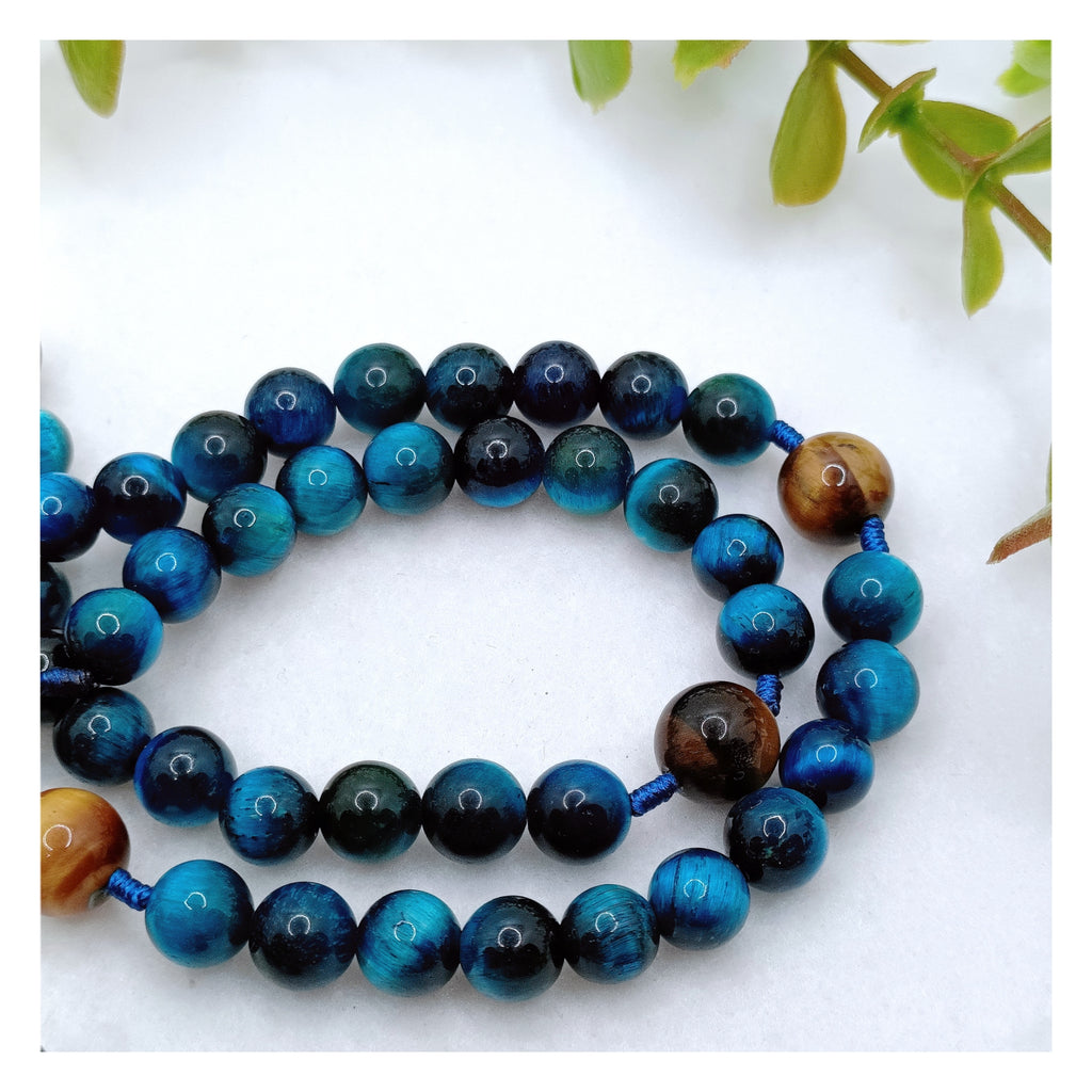 St Therese of Lisieux Little Flower Tiger Eye Devotion Rosary
