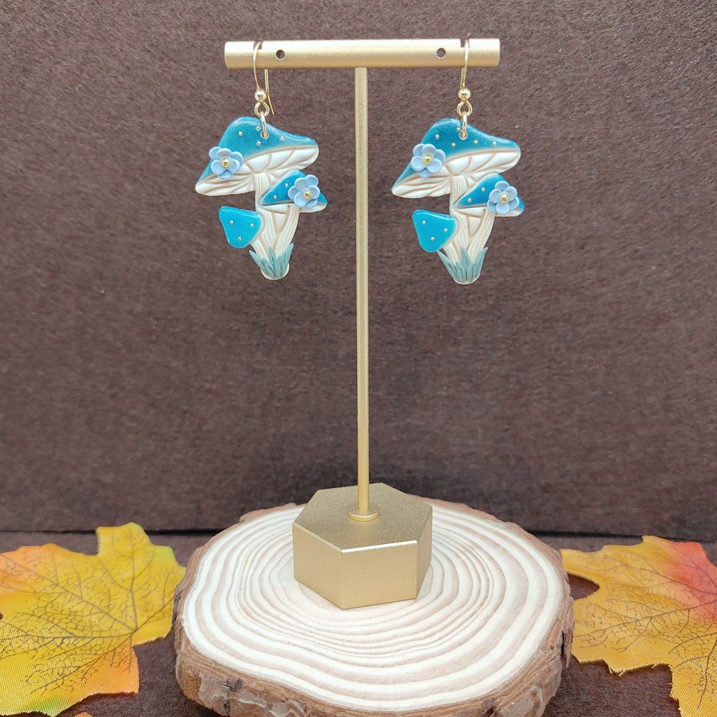 Fairy Bloom Mushroom Earrings