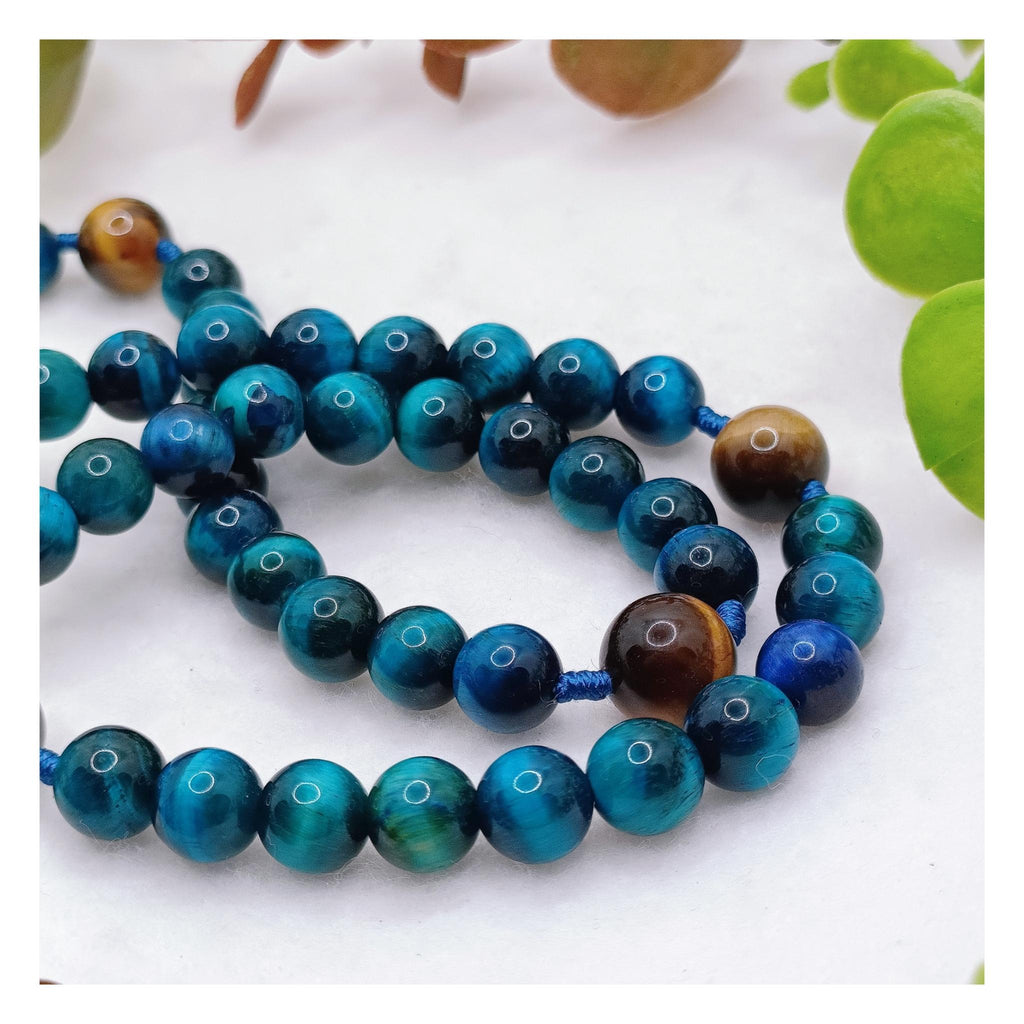Our Lady of Guadalupe Divine Protection Tiger Eye Rosary