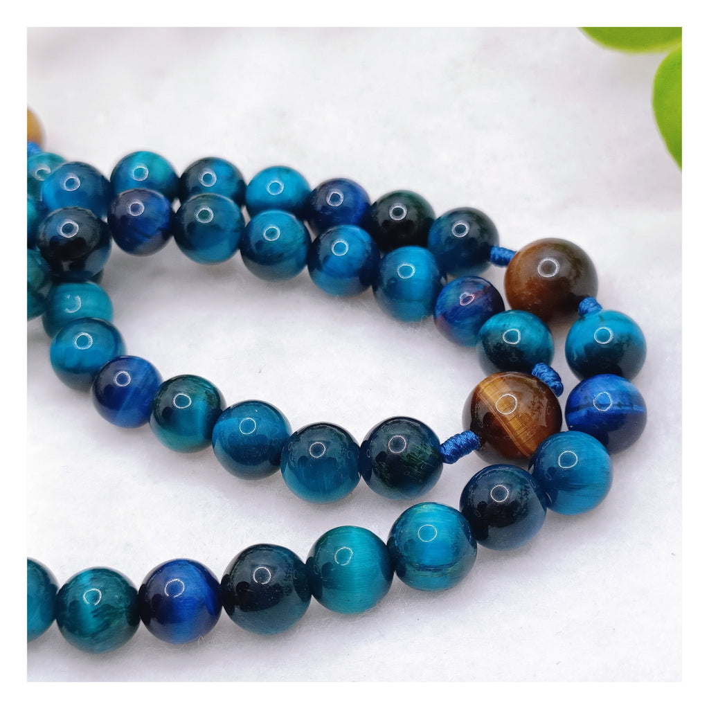 Our Mother Of Perpetual Help Deep Faith Tiger Eye Rosary