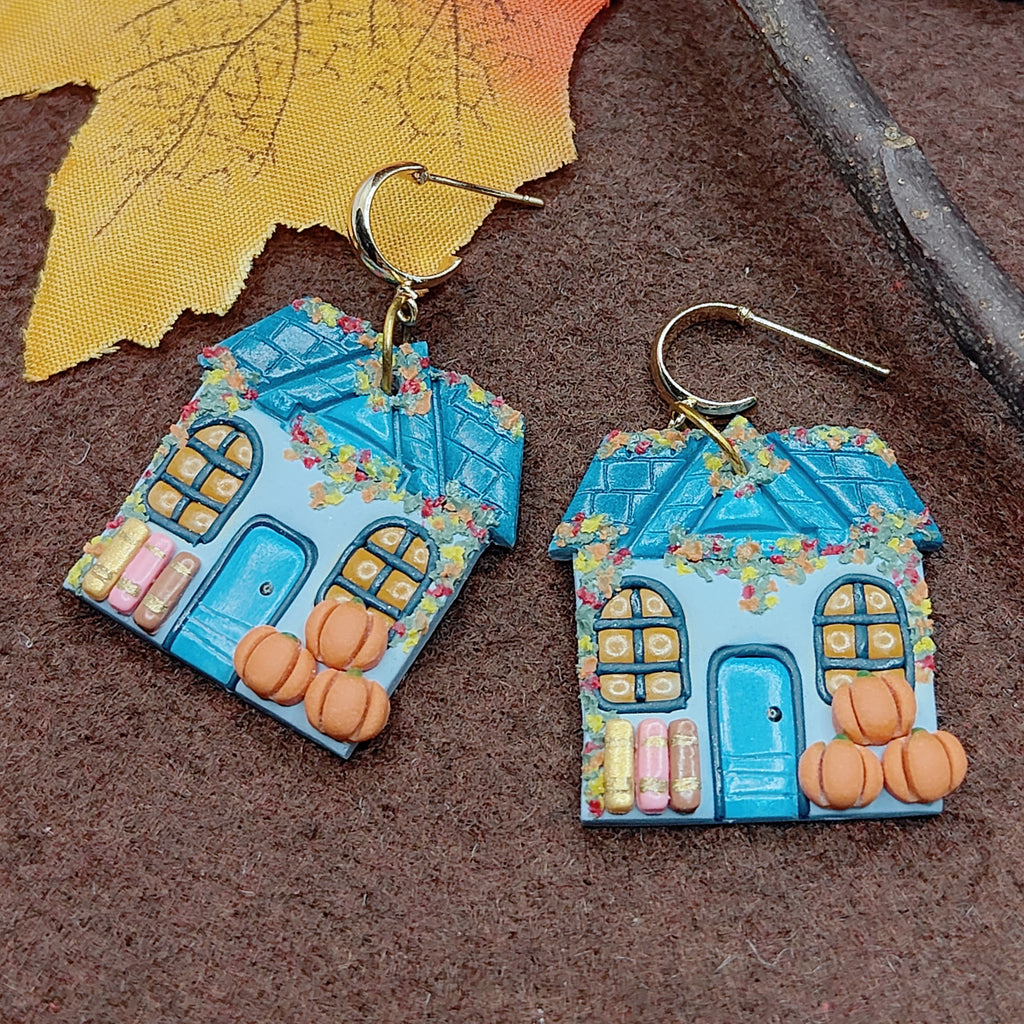 Pumpkin Bookshop Earrings