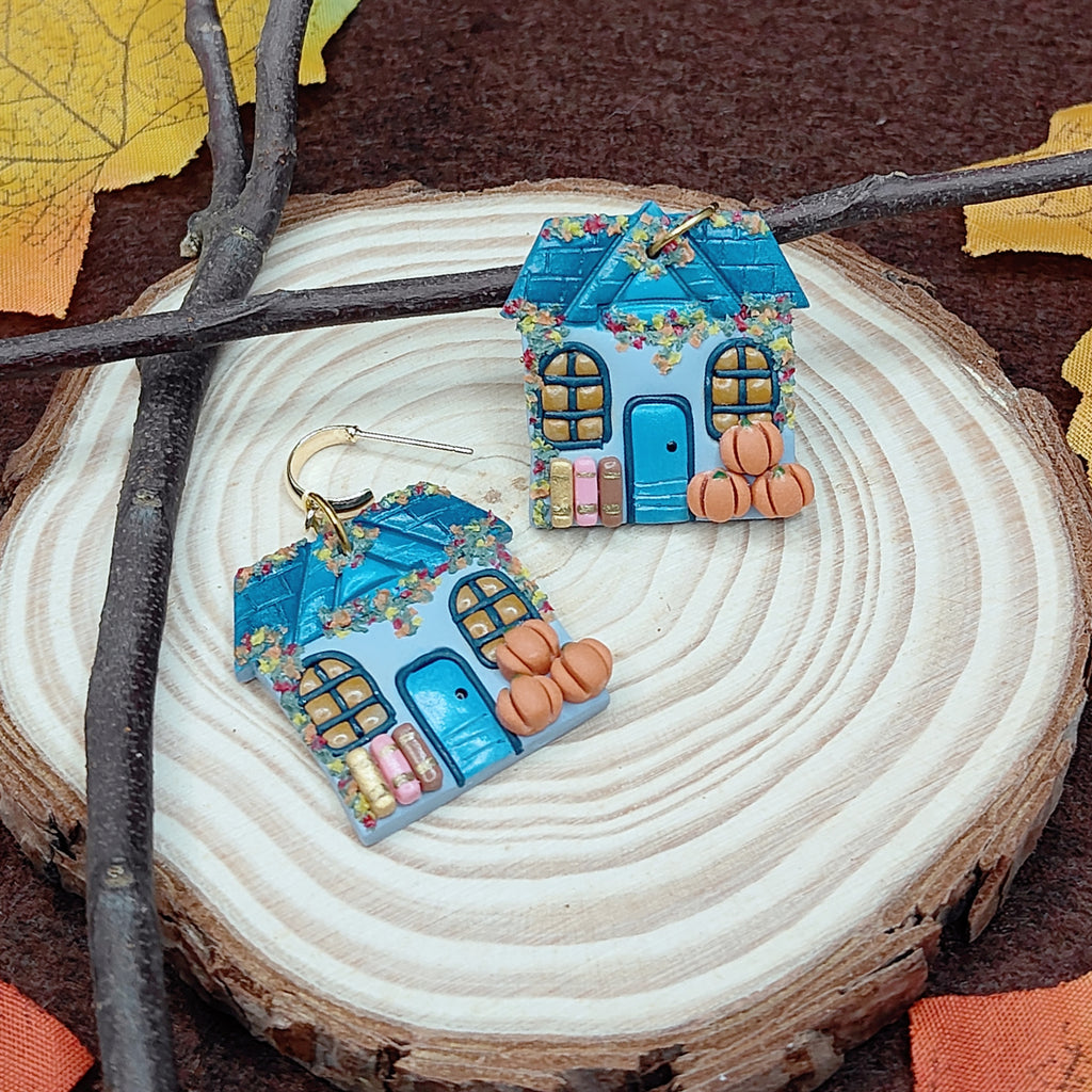 Pumpkin Bookshop Earrings