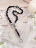 St Michael Chaplet Galaxy Tiger Eye Rosary