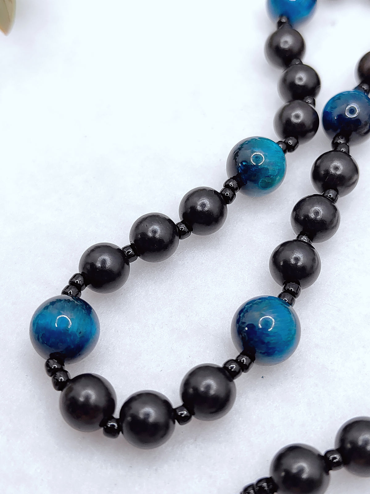 Chaplet of St Michael Black Ebony Wood & Tiger Eye Rosary