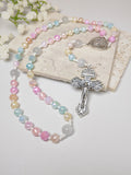 Miraculous Medal Joyful Glass with Cat Eye