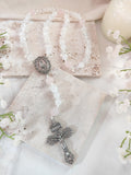 Our Lady of Fatima Pure Light Quartz Rosary