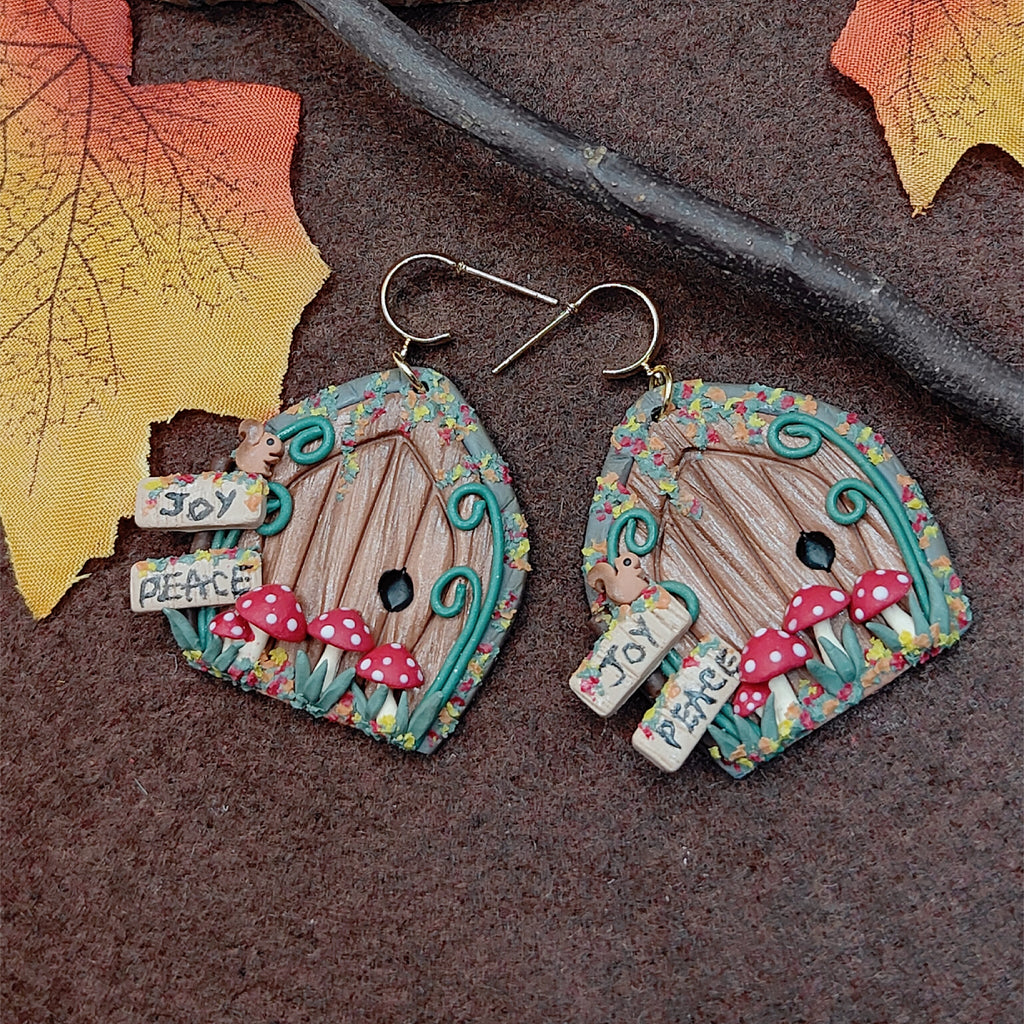 Woodland Fairy Door Earrings