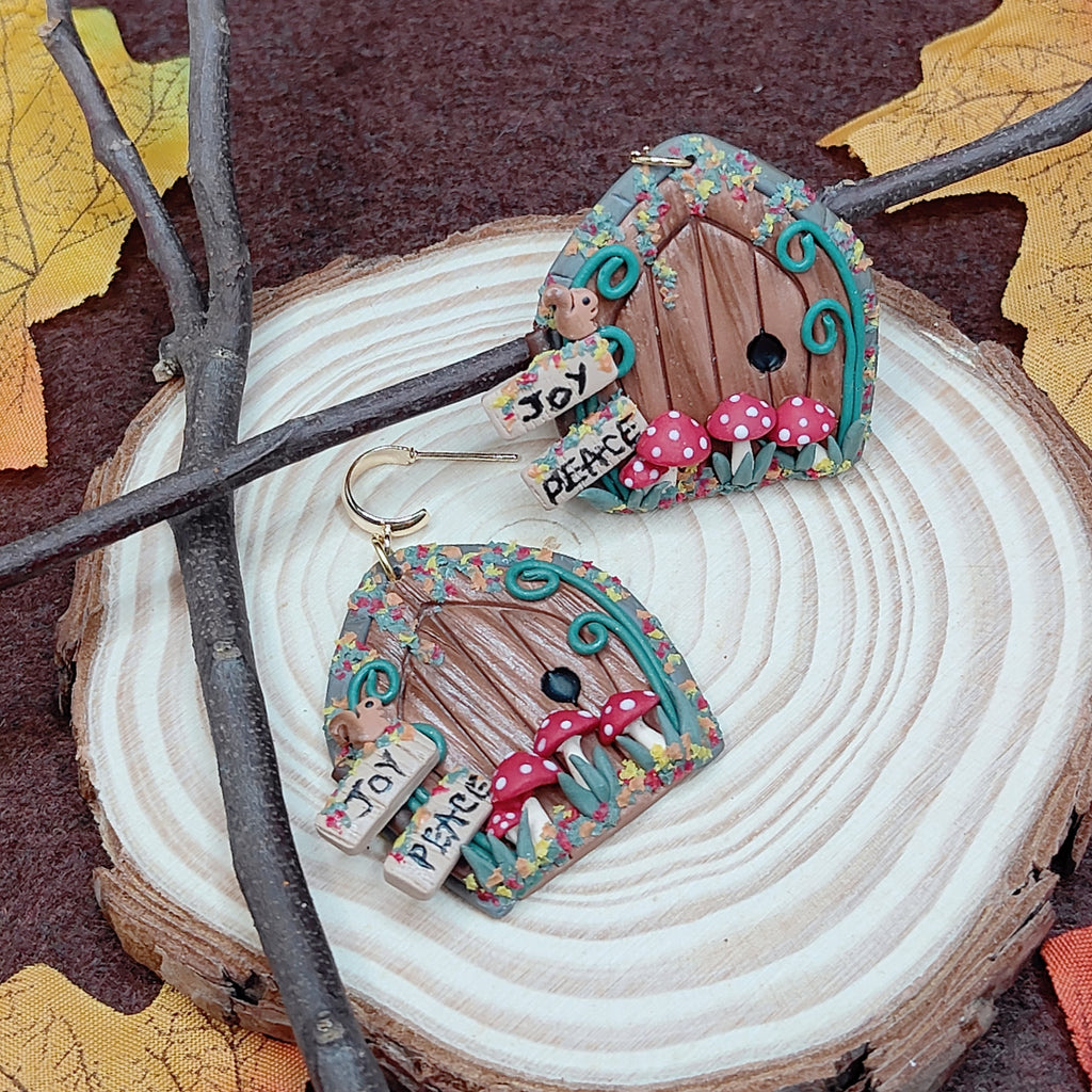Woodland Fairy Door Earrings