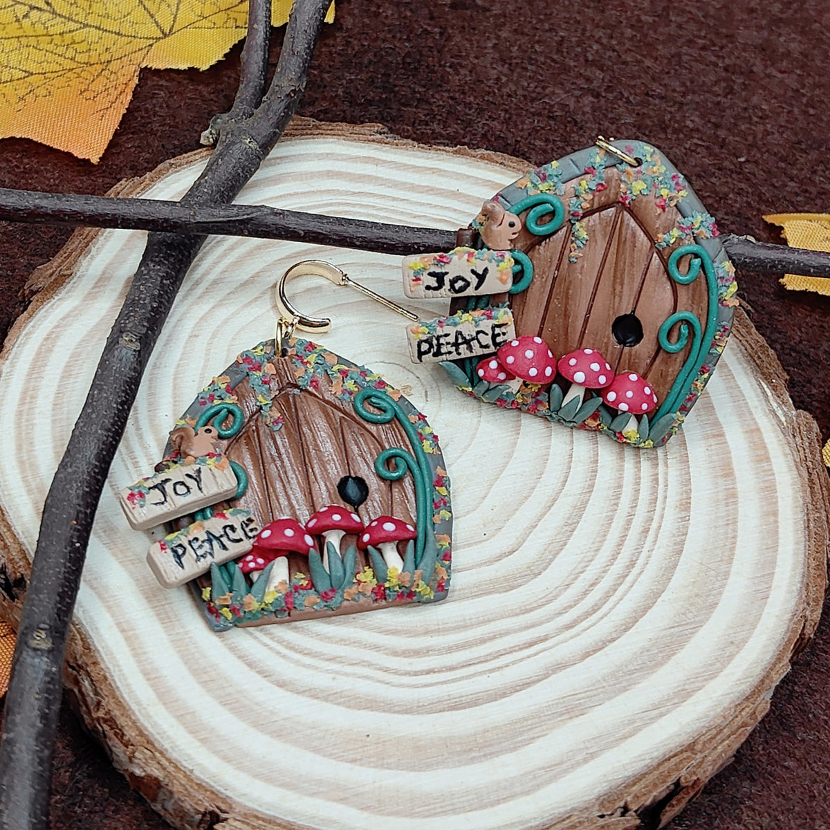 Woodland Fairy Door Earrings