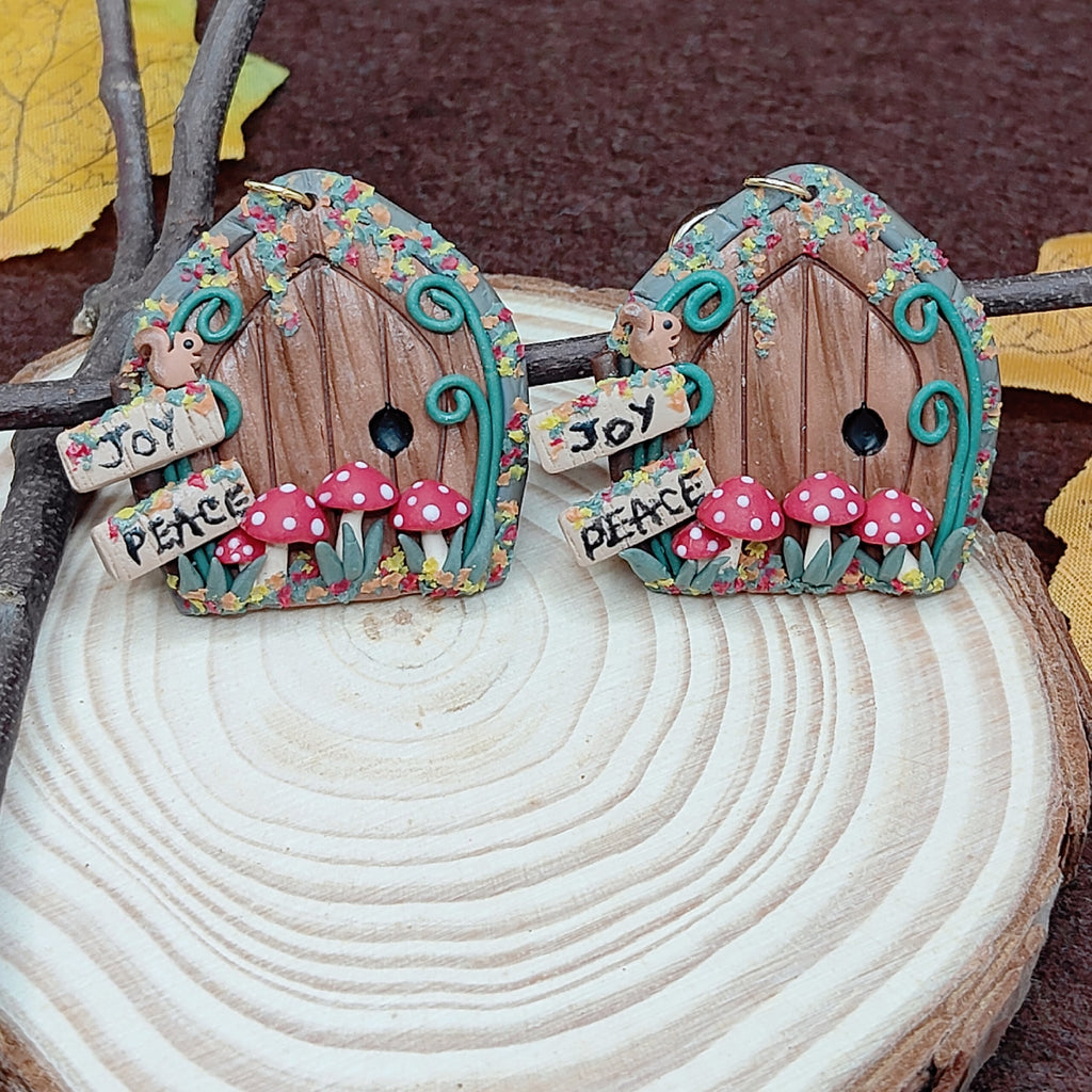 Woodland Fairy Door Earrings