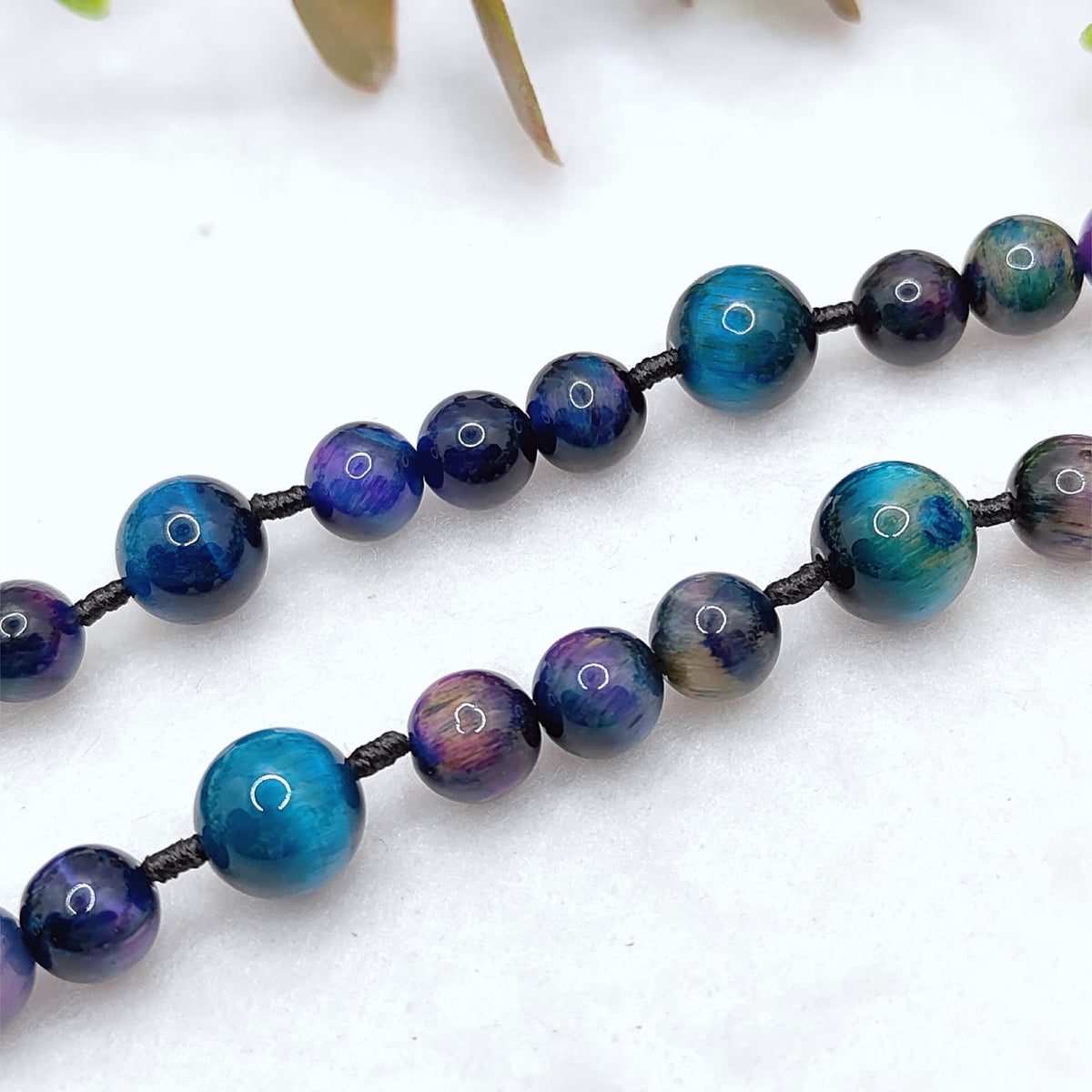 St Michael Chaplet Galaxy Tiger Eye Rosary