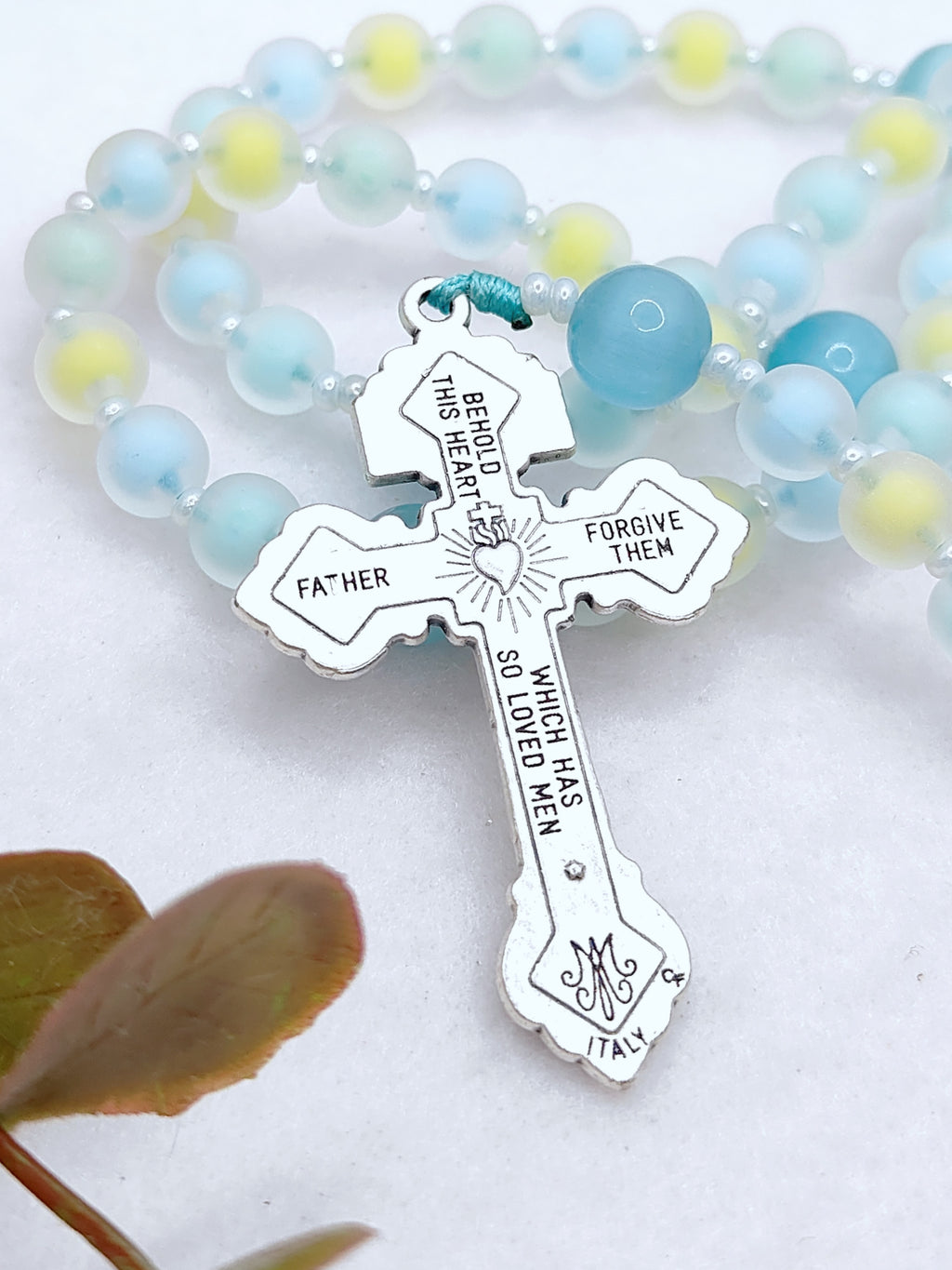 Our Lady of Grace Spring Grace Glass Rosary