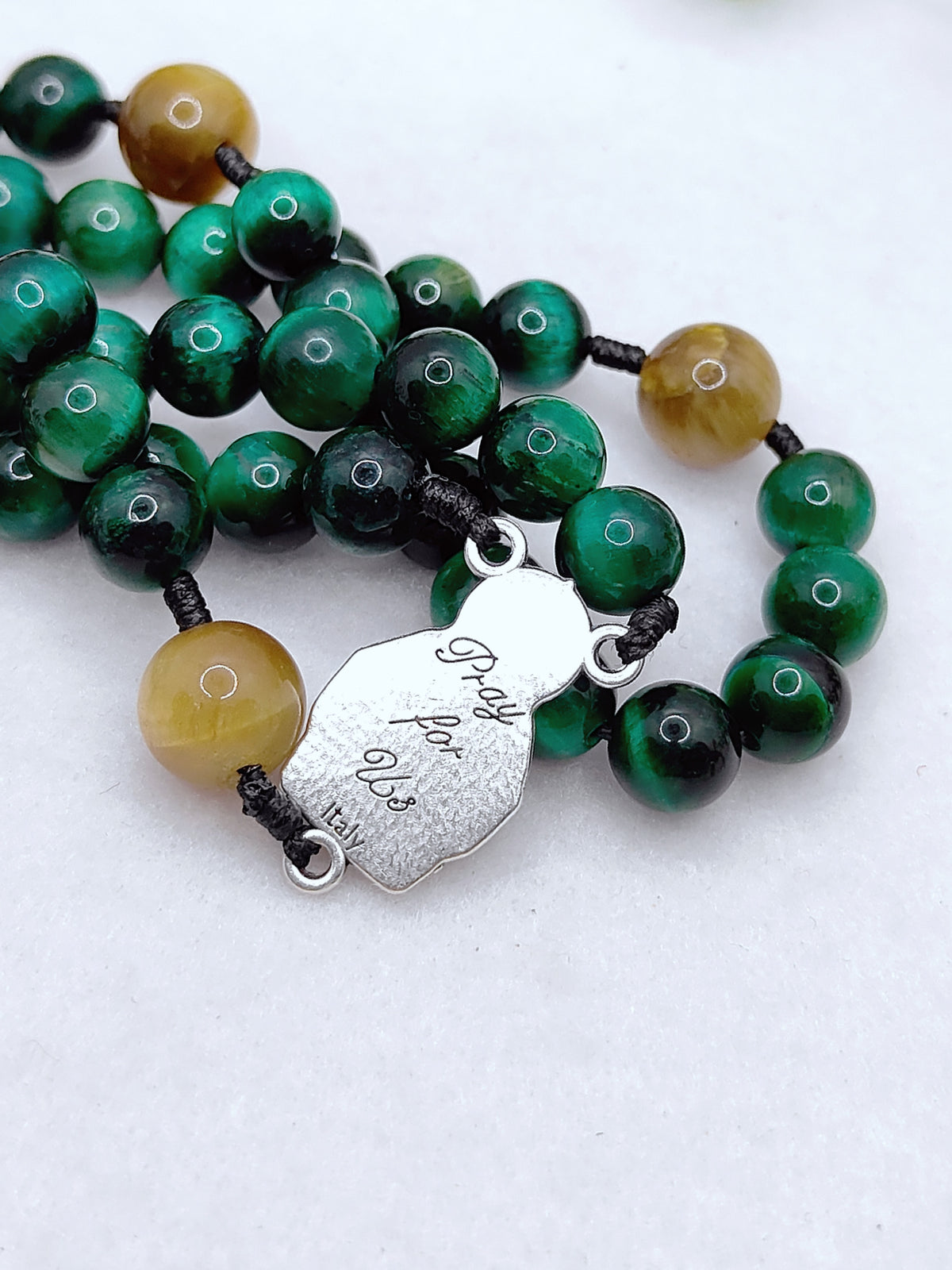 St. Jude Thaddeus Patron of Hope Tiger Eye Rosary