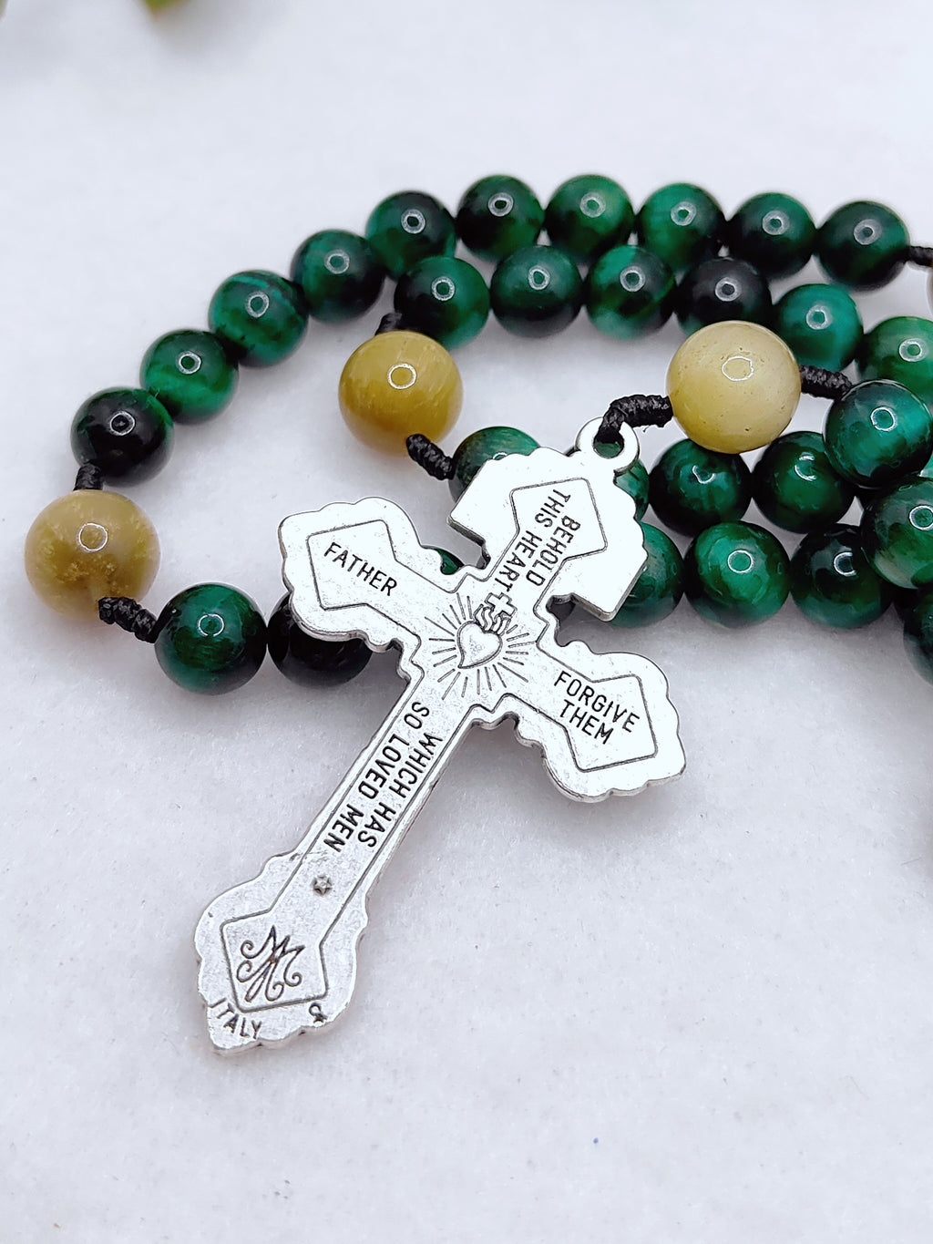 St. Jude Thaddeus Patron of Hope Tiger Eye Rosary
