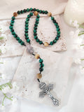 St. Jude Thaddeus Patron of Hope Tiger Eye Rosary
