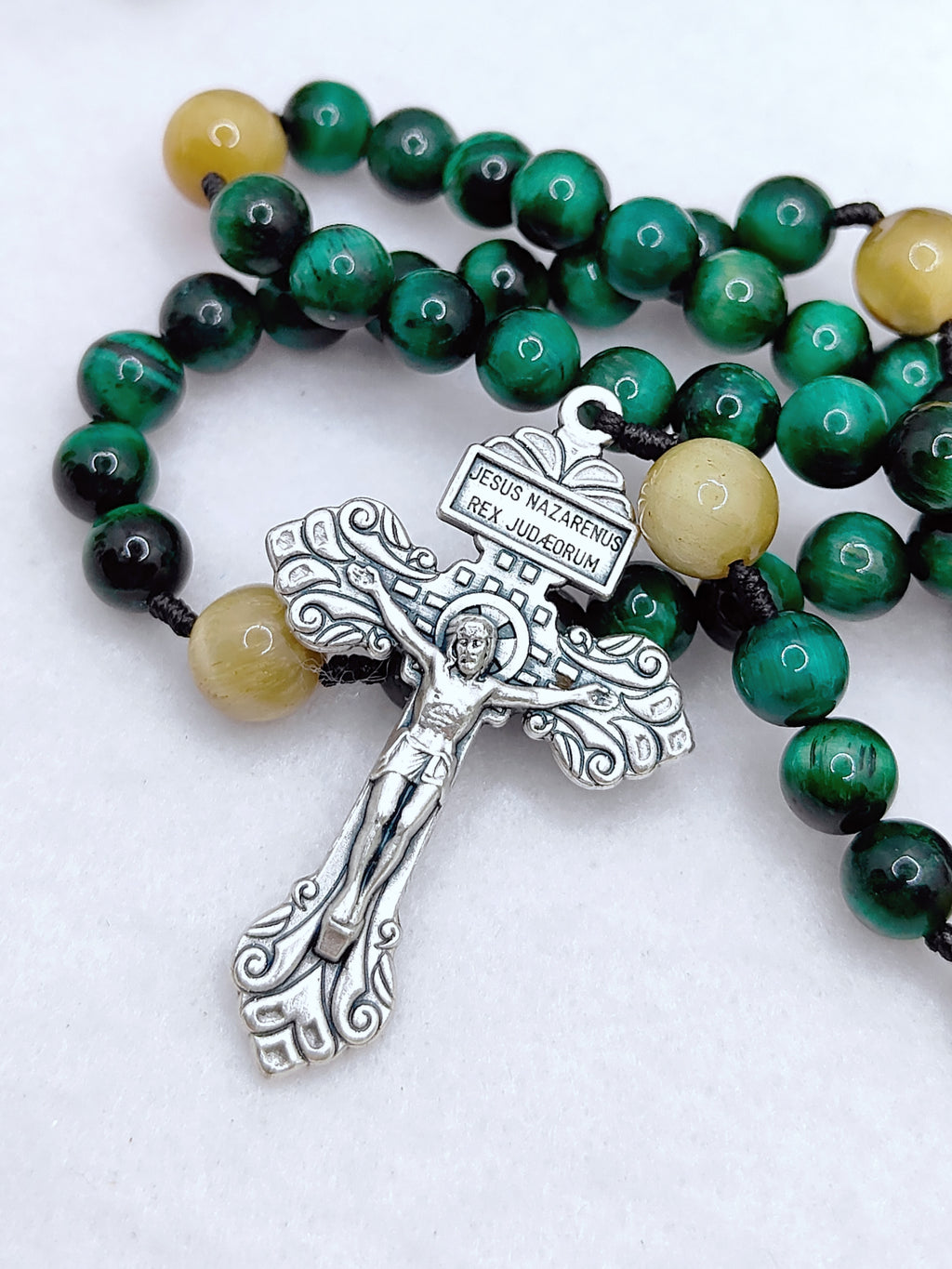 St. Jude Thaddeus Patron of Hope Tiger Eye Rosary