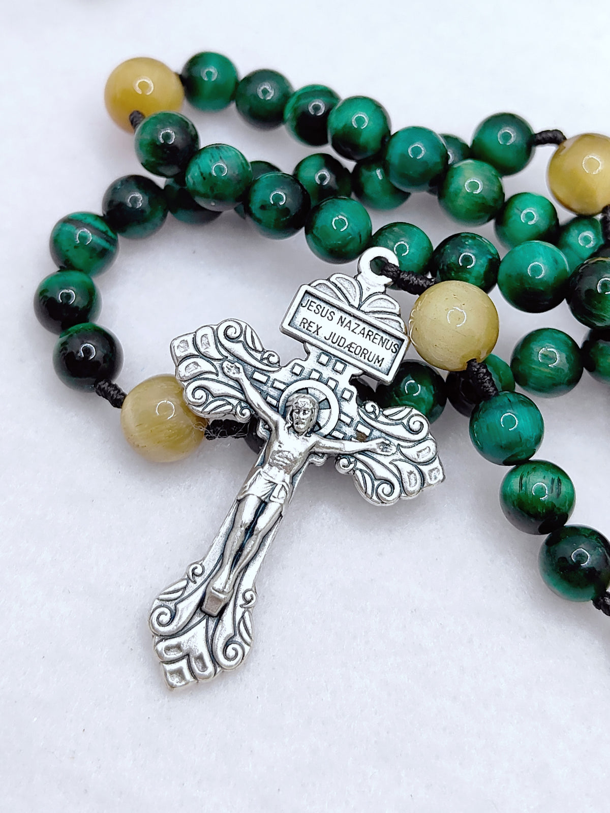 St. Jude Thaddeus Patron of Hope Tiger Eye Rosary