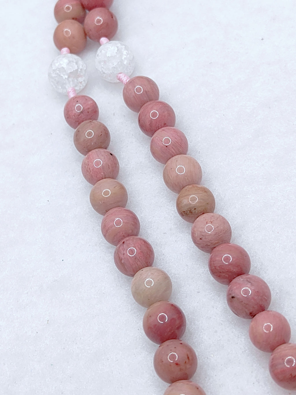 Our Lady of Guadalupe Rhodochrosite Cameo Rosary