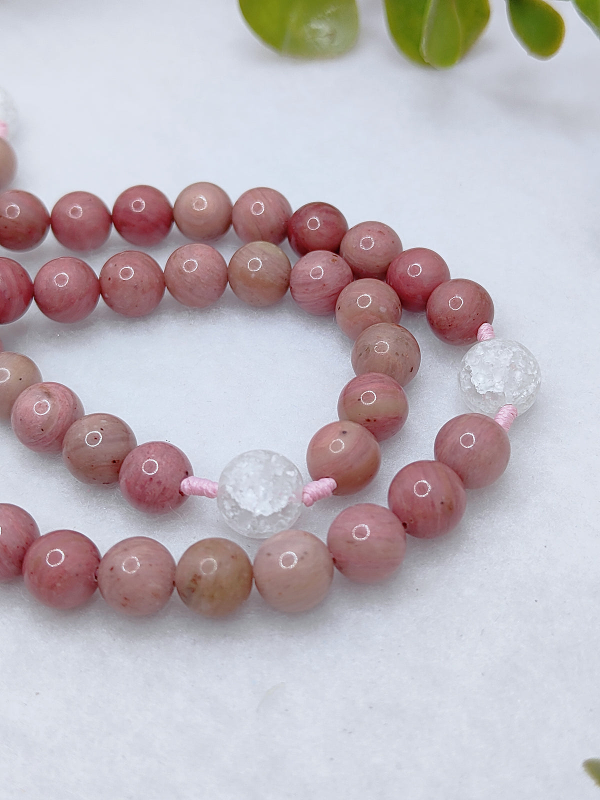 Our Lady of Guadalupe Rhodochrosite Cameo Rosary