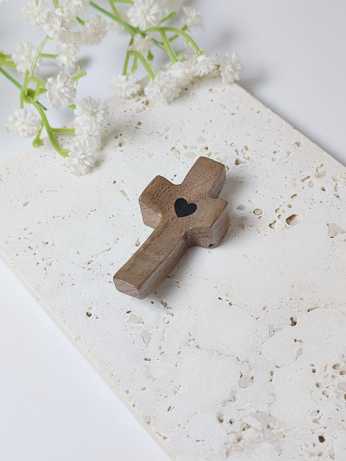 Wooden Handheld Comfort Cross