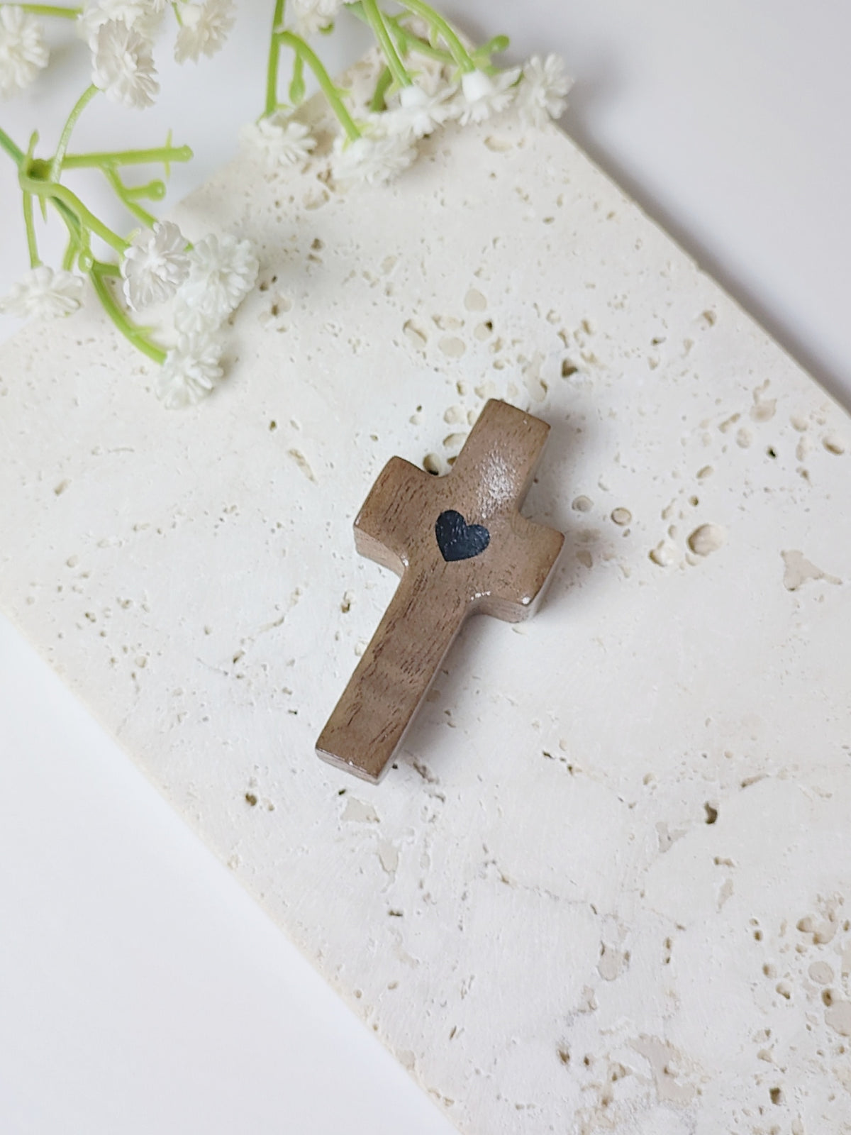 Wooden Handheld Comfort Cross
