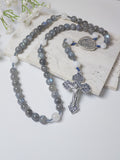 Our Lady of Grace Labradorite & Moonstone Rosary