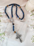 Celestial Lapis Lazuli & Tiger Eye Rosary