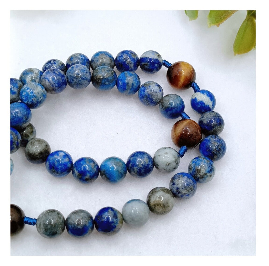 Celestial Lapis Lazuli & Tiger Eye Rosary