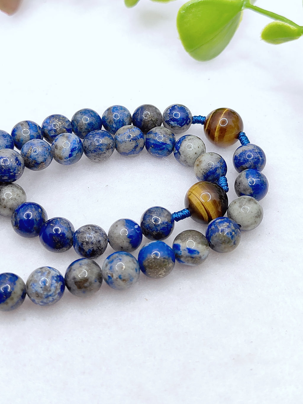 St. Francis of Assisi Earth & Sky Lapis Lazuli & Tiger Eye Rosary