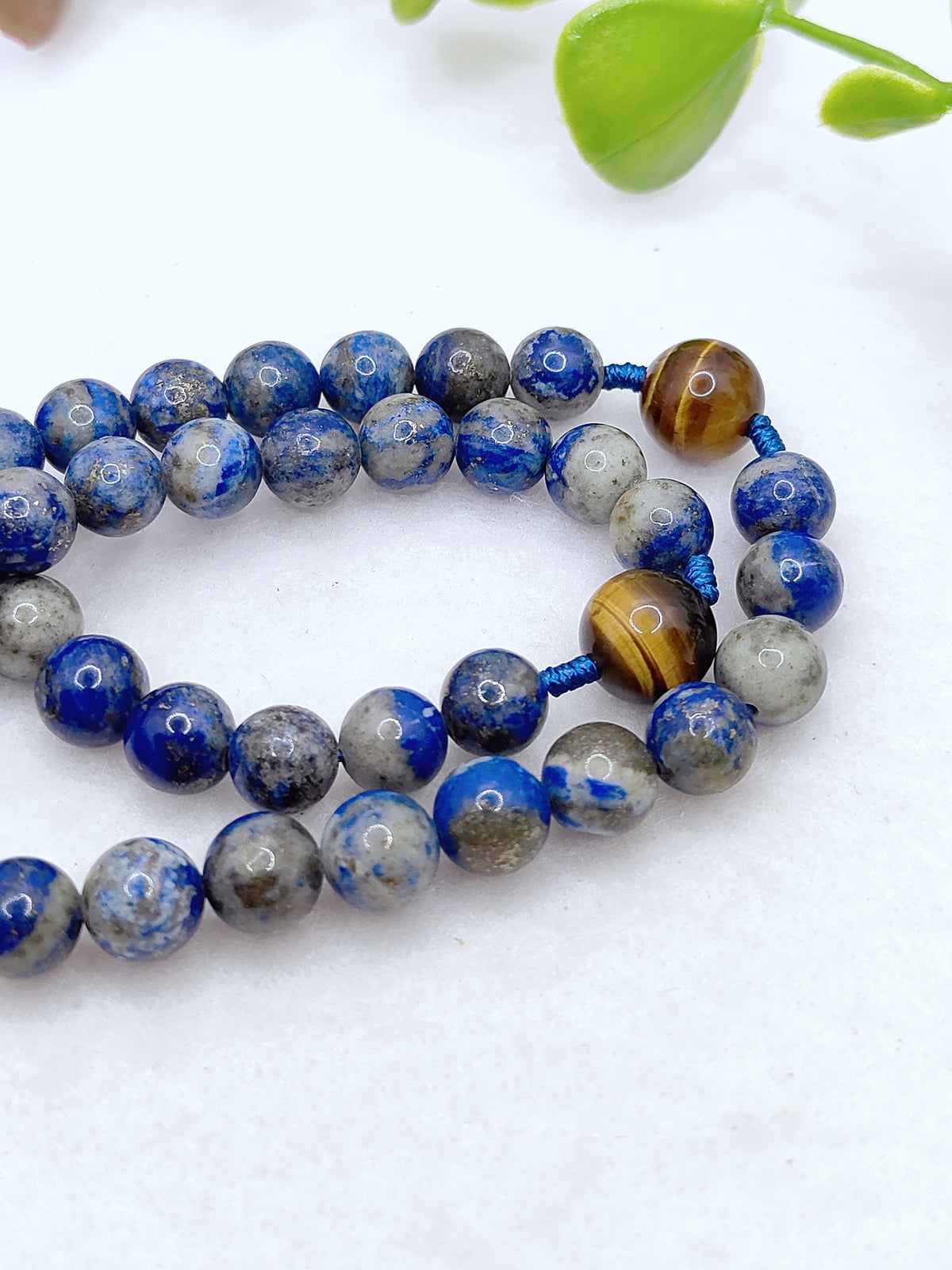 St. Francis of Assisi Earth & Sky Lapis Lazuli & Tiger Eye Rosary