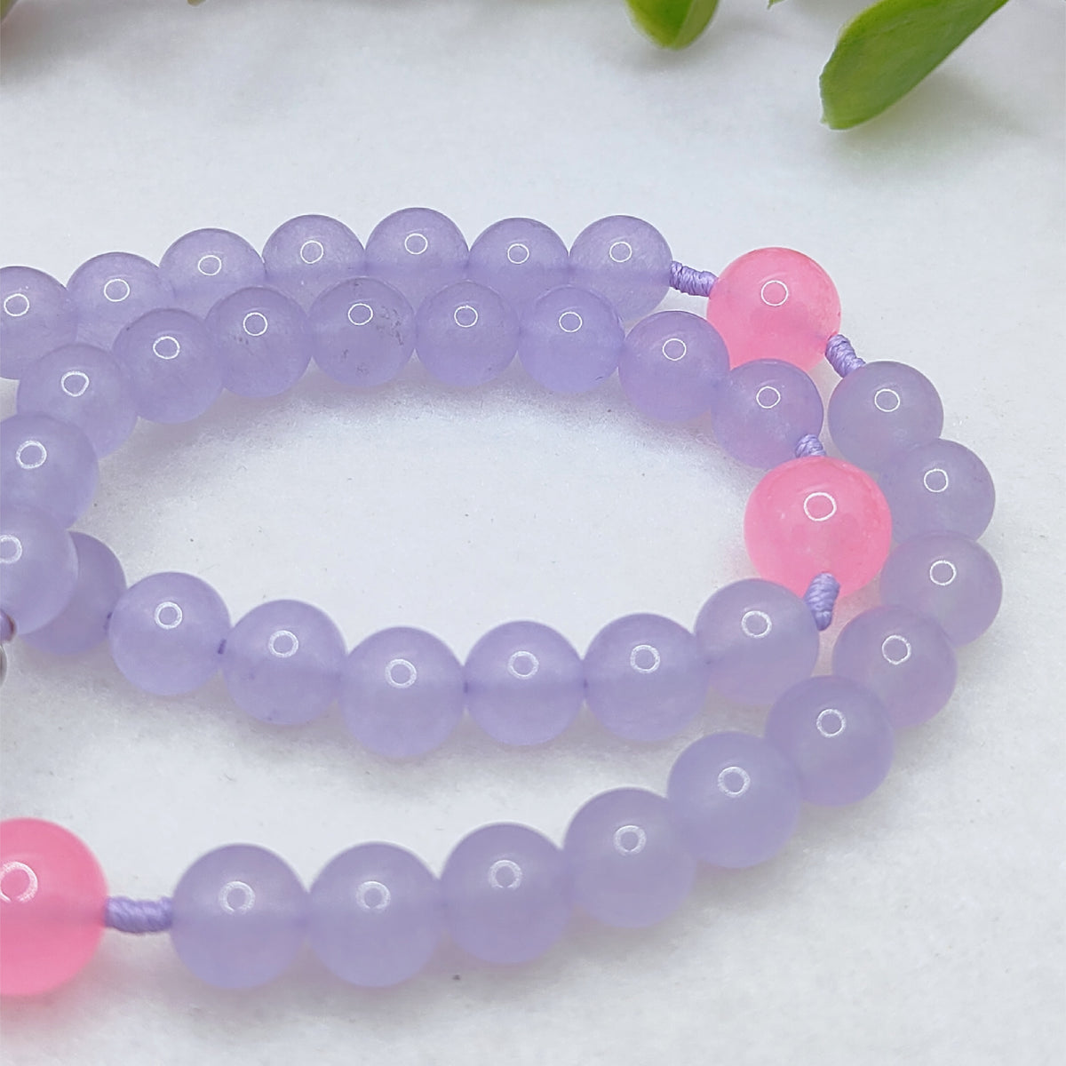 Blessed Mother Lavender Chalcedony Rosary