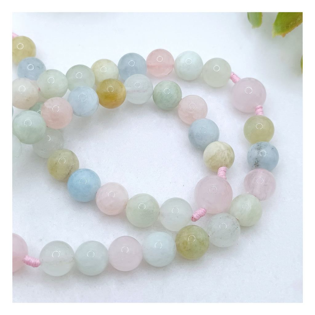 Serenity Morganite & Rose Quartz Rosary