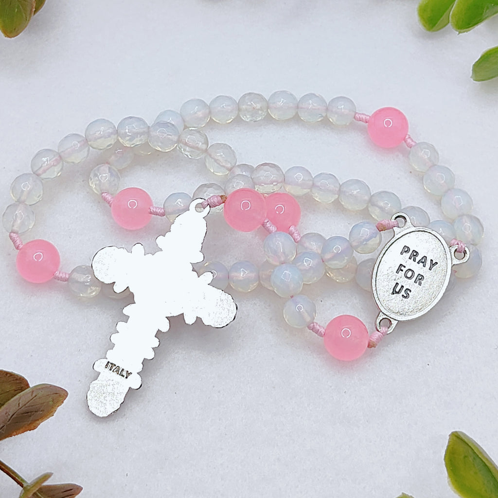 St Therese of Lisieux Little Way Opal & Roses