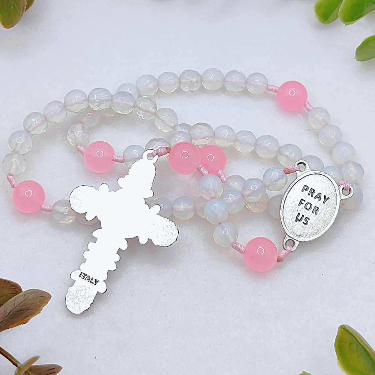 St Therese of Lisieux Little Way Opal & Roses