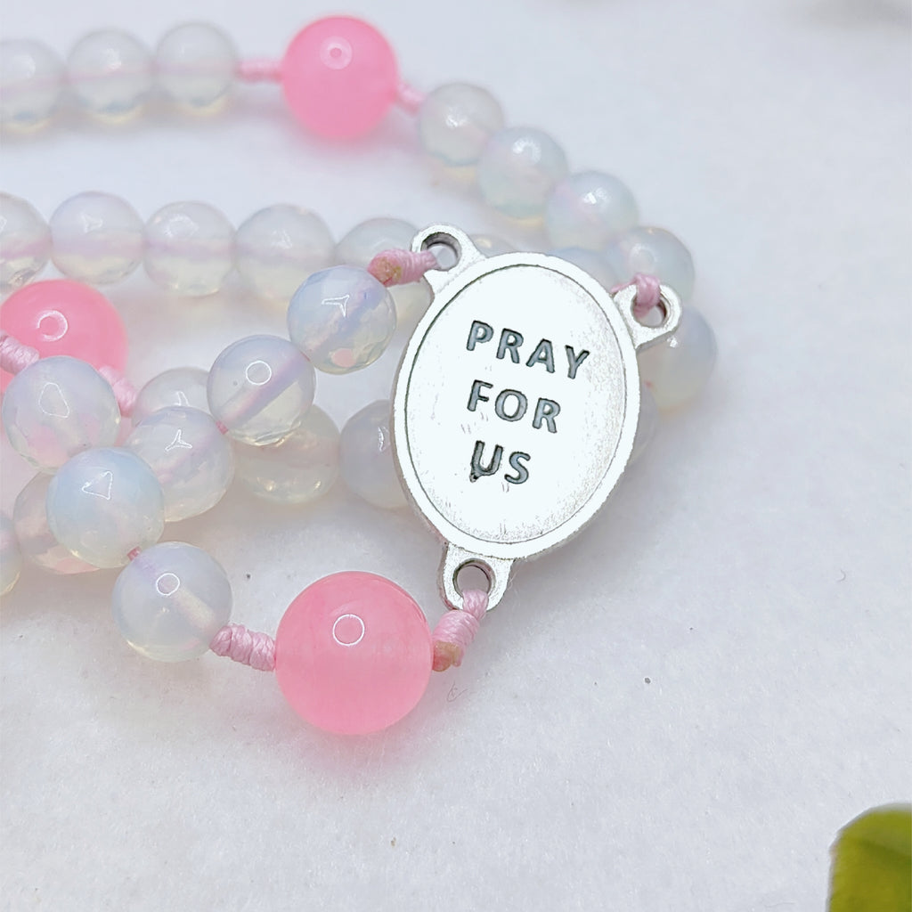 St Therese of Lisieux Little Way Opal & Roses