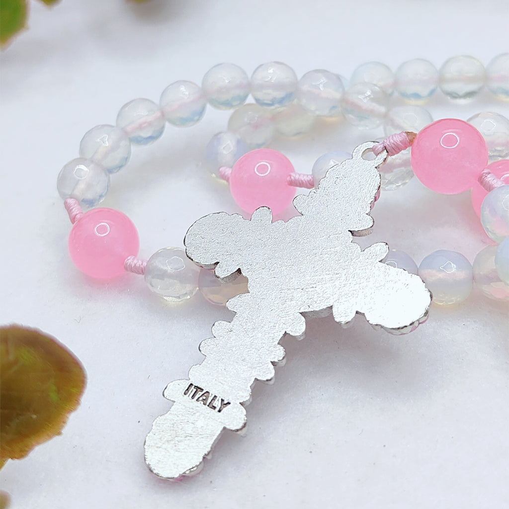 St Therese of Lisieux Little Way Opal & Roses