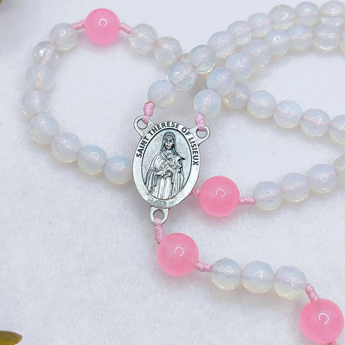 St Therese of Lisieux Little Way Opal & Roses