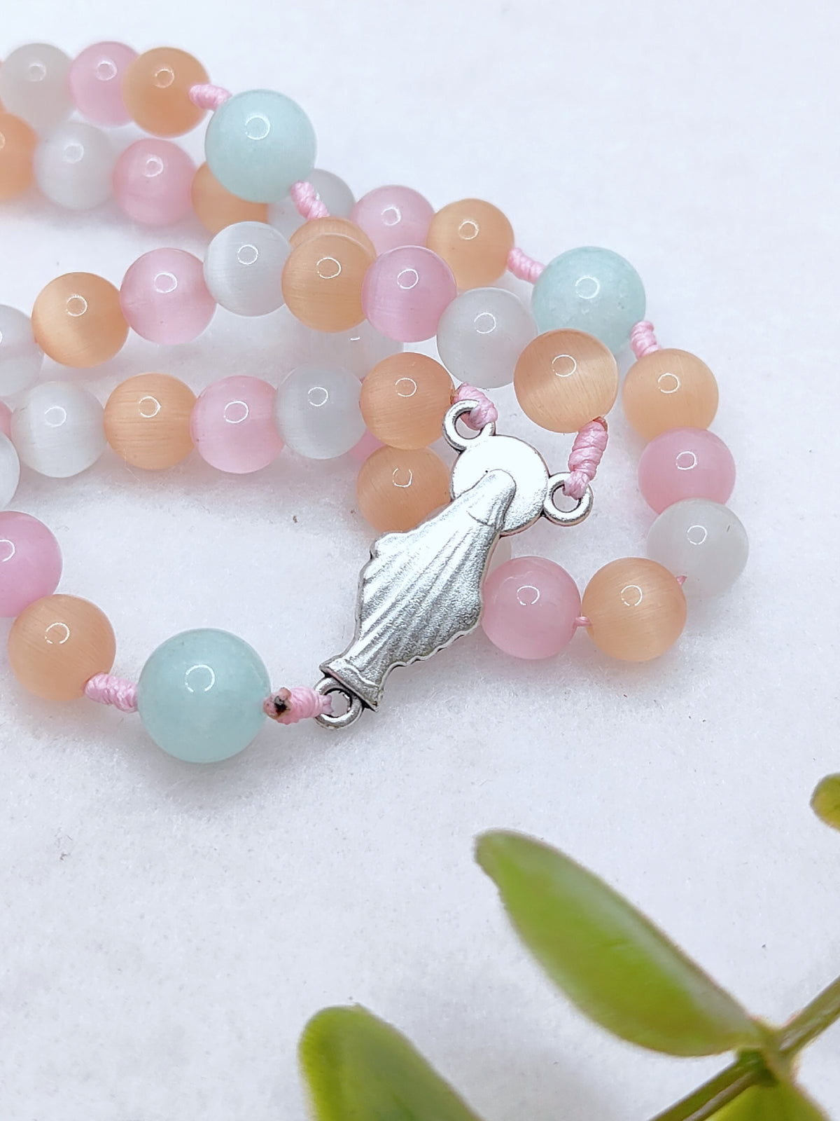 Joyful Light Cat Eye & Amazonite Rosary