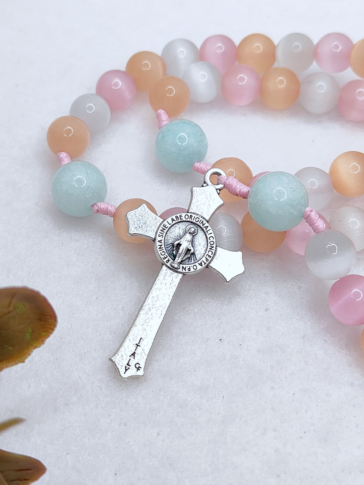 Joyful Light Cat Eye & Amazonite Rosary