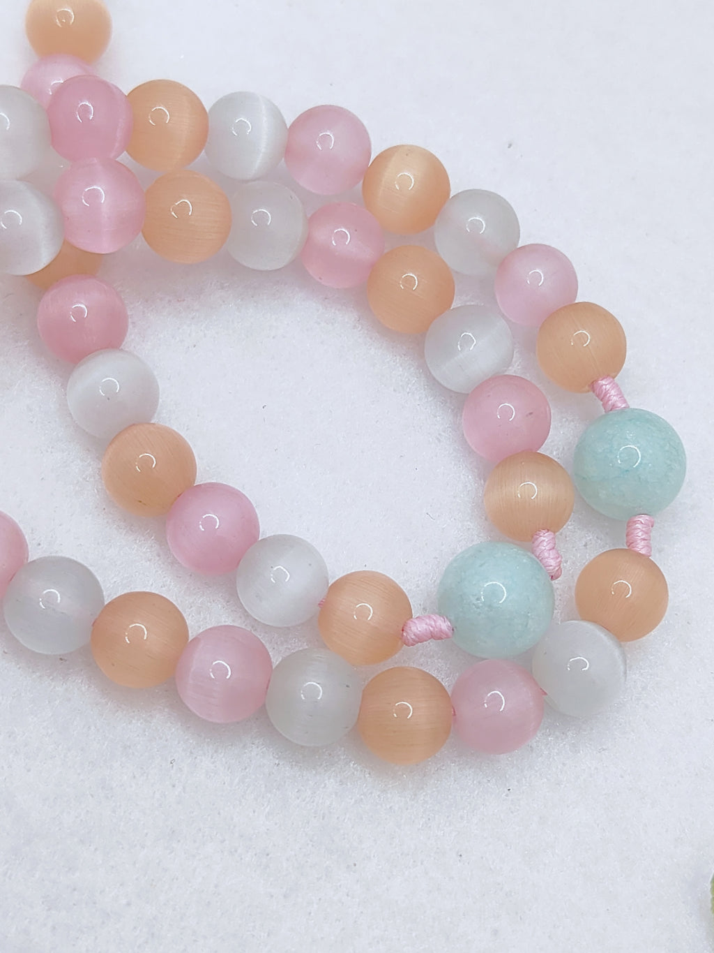 Joyful Light Cat Eye & Amazonite Rosary