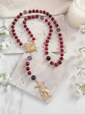 Pieta Love and Sacrifice Tiger Eye & Amethyst Rosary