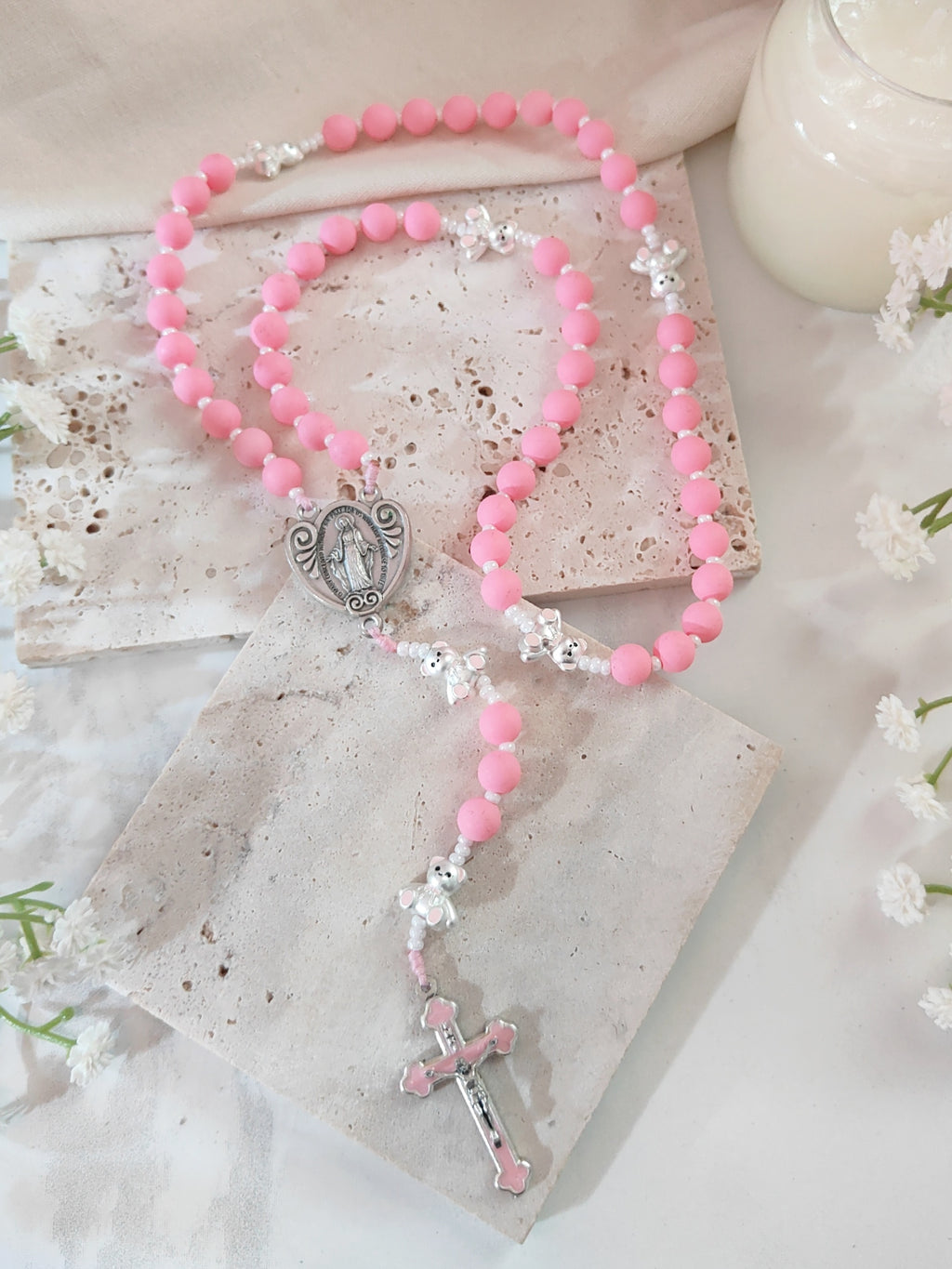 Our Lady of Grace Sweet Teddy Rosary