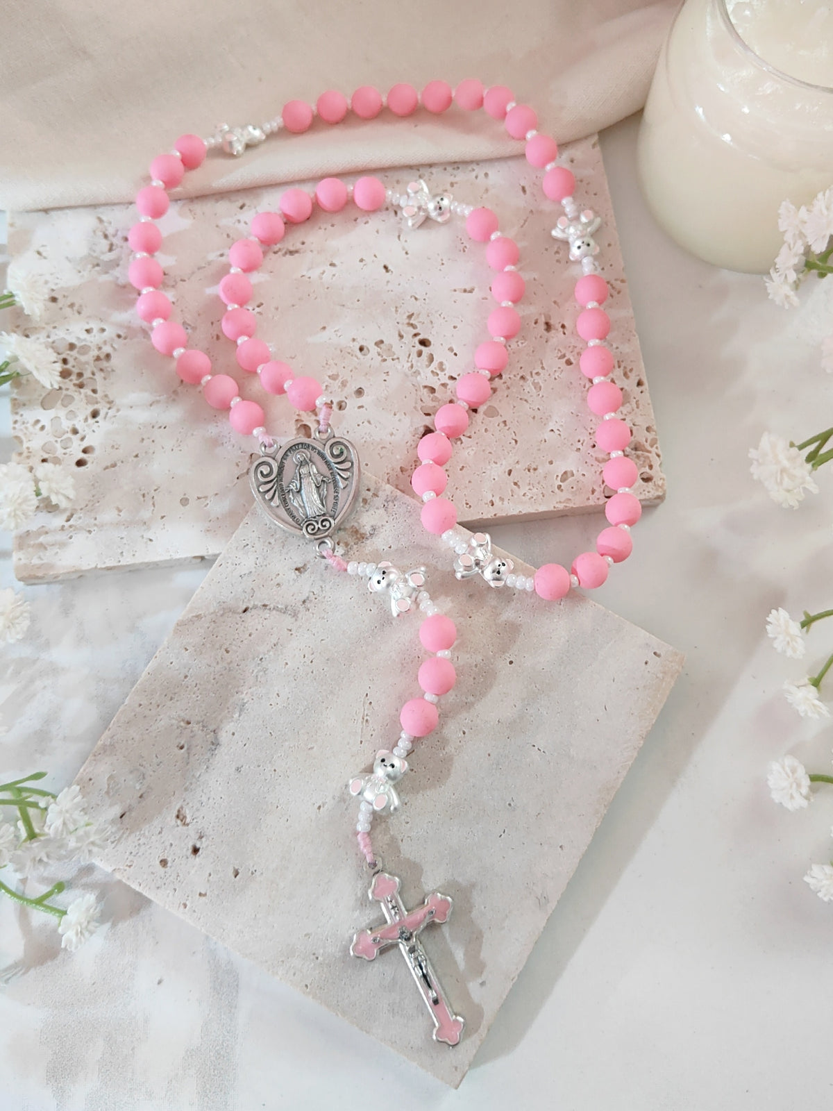 Our Lady of Grace Sweet Teddy Rosary