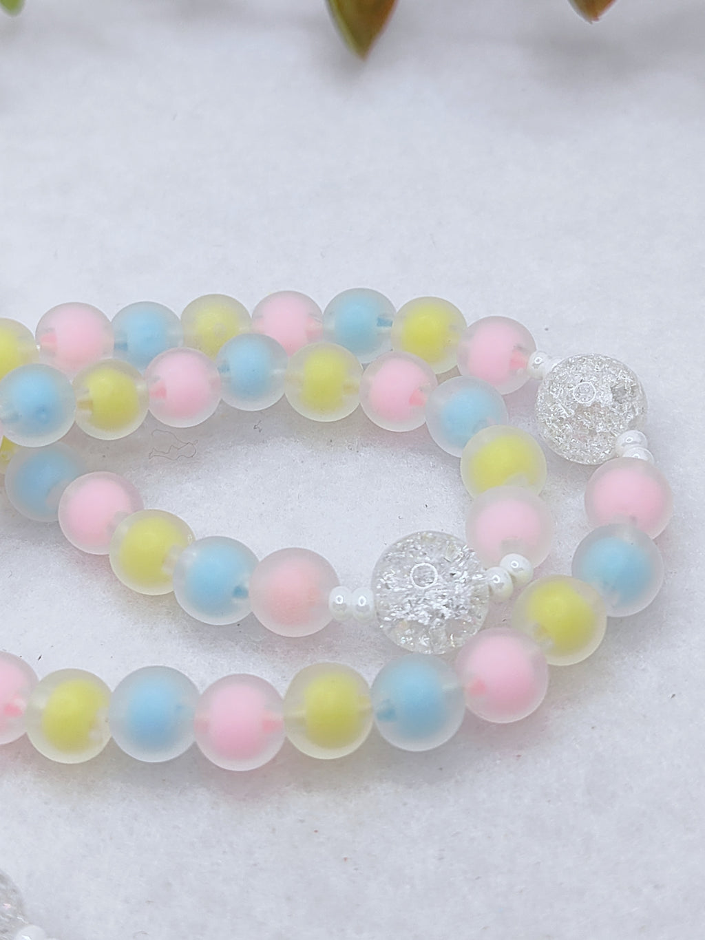 Our Lady of Grace Joyful Glass Rosary